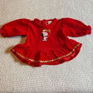 Snoopy Peanuts Vintage Velvet Style Top